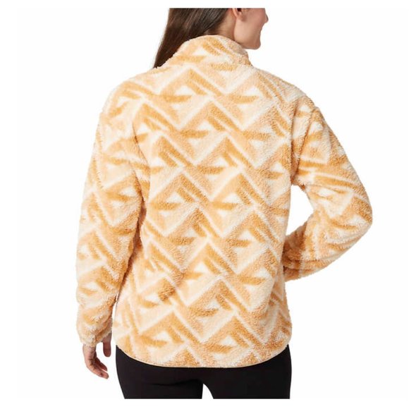 🌸  NWT Hurley Ladies' Snap Plush Pullover in Orange (size L - XL - 2X) - Picture 3 of 7